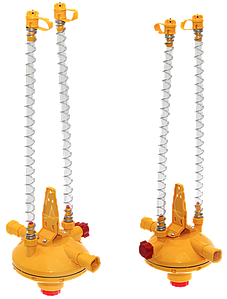 Редуктор з ухилом підлоги у великих системах напування тварин, Lubing