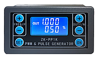 Модуль генератора импульсов и ШИМ с отображением параметров на ЖК дисплее ZK-PP1K