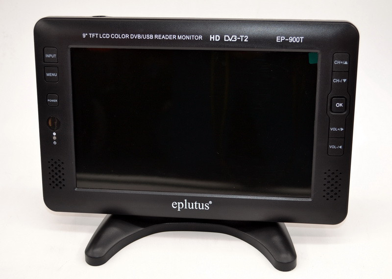 Портативный мини-телевизор Eplutus EP-900T Цифровой телевизор с приставкой Т2 (9 дюймов) - фото 1 - id-p1202725824