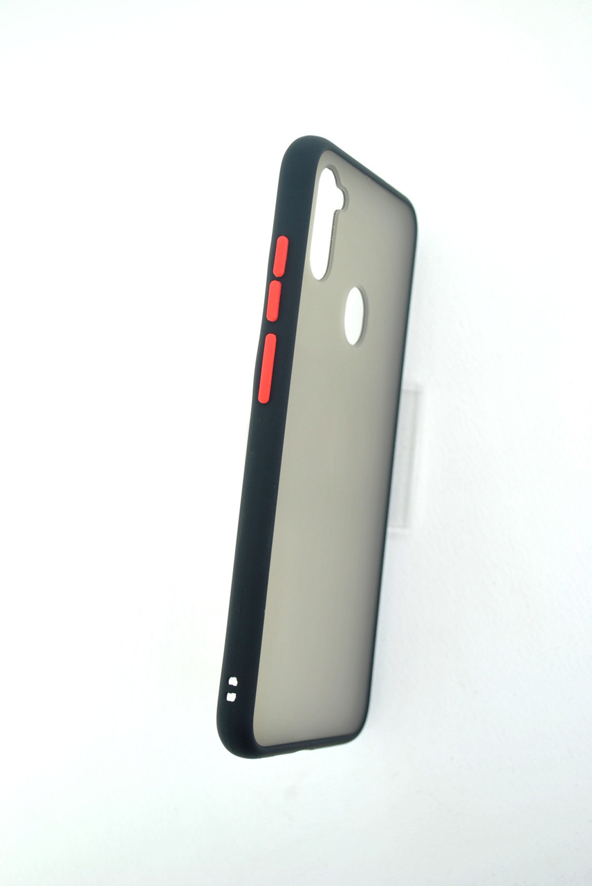 Чохол для телефону Samsung A21 / A215 Silicone Gingle Matte black / red