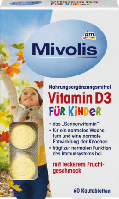 Mivolis Vitamin D3 fur Kinder детские витамины для нормального роста и развития костей 60 шт