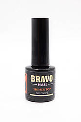 Топ Bravo UV/LED Shimmer Top No Wipe Gold з мікрошиммером без липкого шару