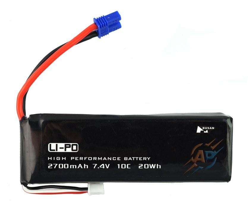 Акумулятор літій-полімерний 2700mAh 7.4V високострумовий 10C 1534105 для Hubsan H501S, H501A, H501M, H501C