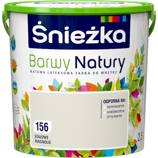 Фарба латексна Sniezka Barwy Natury 156Т СТАЛЕВІ МАГНОЛІЇ 2.5 л