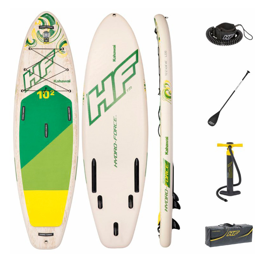 Купить Доска для SUP серфинга BESTWAY SUP-БОРД 65308 Желто-зеленая (310 ...