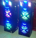 Акустична система Wimpex WX-7312, 2x250 ватів, стереоколонки Bluetooth, мікрофон, пульт, FM, фото 5