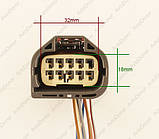 Роз'єм автомобільний 10-пін/контактний. Мама. Герметичний. 42×34 мм. Оригінал. Б.У, фото 3