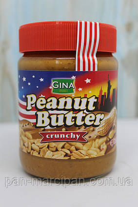 Арахісова паста Gina Peanut Butter Crunchy з шматками арахісу 350 г Австрія