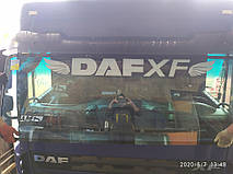 Производство и замена лобового стекла триплекс на грузовике DAF XF 105 в Никополе (Украина). 3