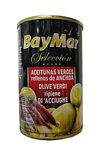 Оливки зелені фаршировані анчоусом BayMar 300 г Іспанія