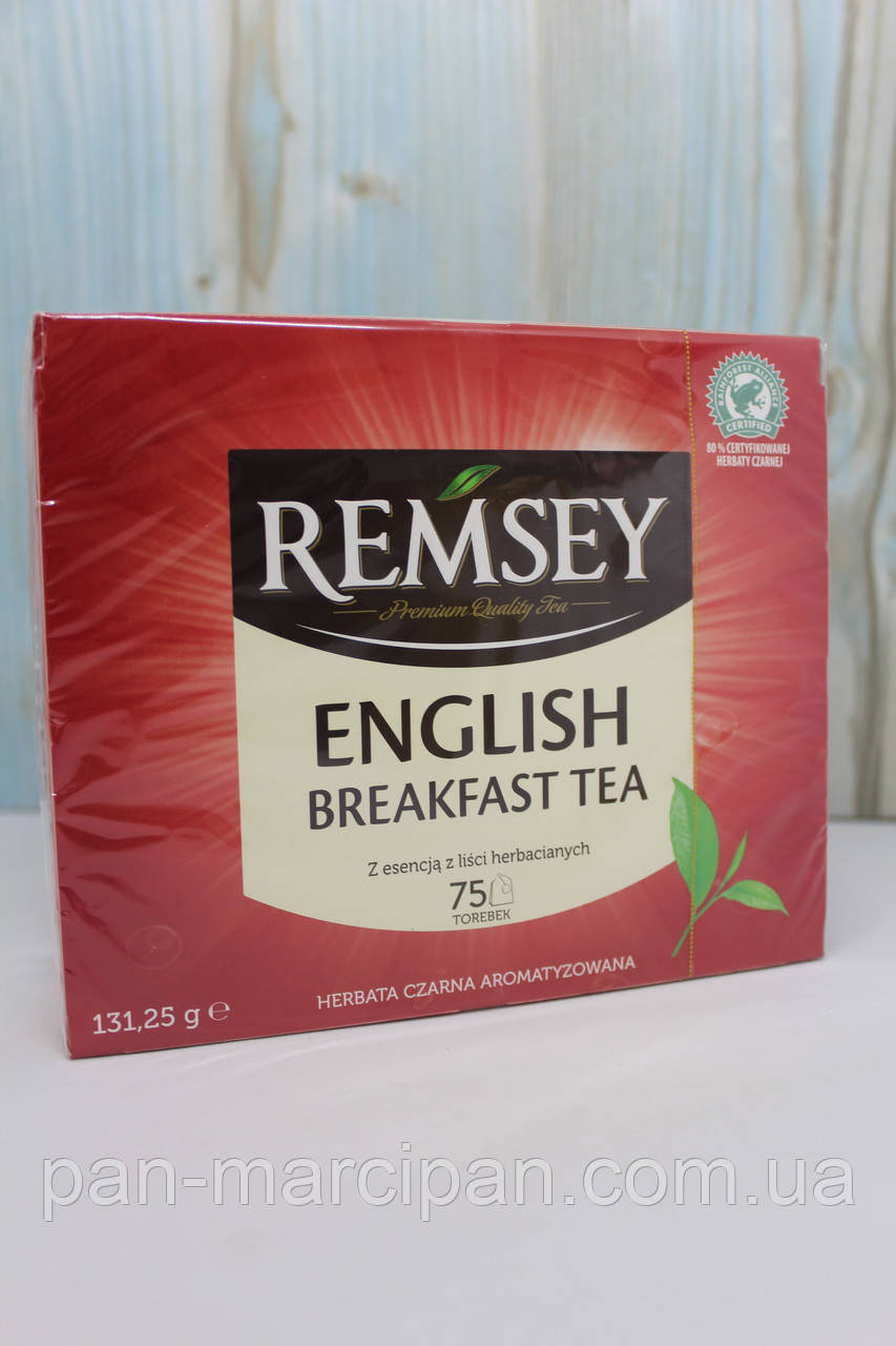 Чай пакетований Remsey English Breakfast 75 шт, фото 1
