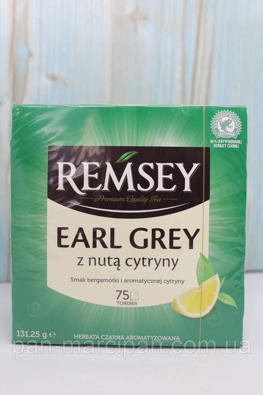 Чай пакетований Remsey Earl Grey z nuta cytryny 75 шт, фото 1