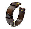 Шкіряний ремінець Primolux C052B Steel buckle для годинника Samsung Galaxy Watch 3 45mm (SM-R840) - Dark Brown, фото 8