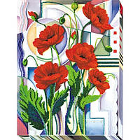 "Цветы Морфея" Абрис Арт. Набор для вышивки бисером на холсте (АВ-529)