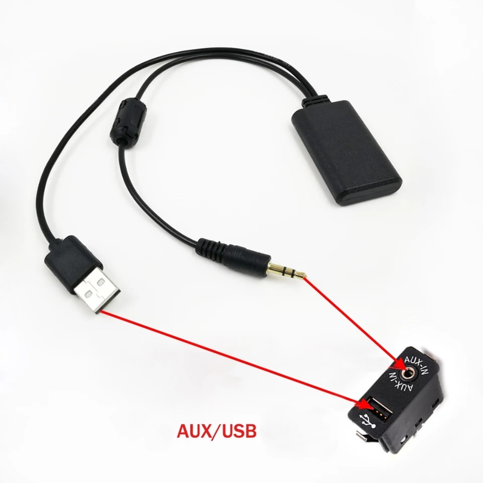 УНИВЕРСАЛЬНЫЙ Bluetooth AUX адаптер для автомагнитол bluetooth 5.0 +EDR с фильтром