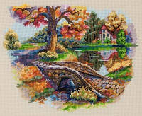 "Осенний пейзаж" Мережка. Набор для вышивания крестом (К-103)