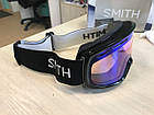 Гірськолижна маска Smtih Drift Black Лінза S1 Blue Sensor Mirror, фото 3