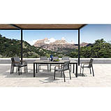 Обідній скляний стіл Rona Rengard 200х100х75. Стіл для вулиці,для тераси,для дому,для кухні, фото 2