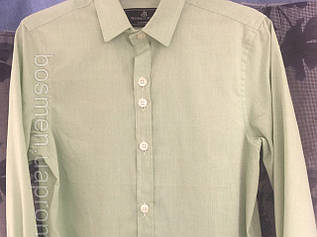 Дитяча сорочка салатова з довгим рукавом