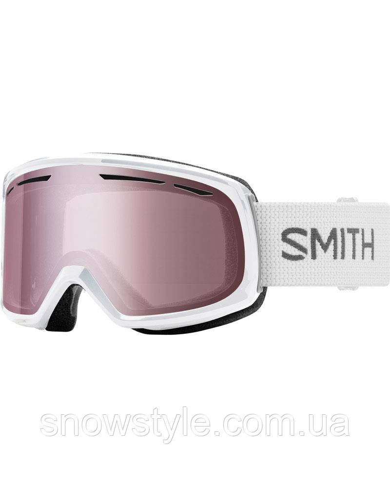 Гірськолижна маска Smtih Drift White Лінза S2 Ignitor Mirror, фото 1