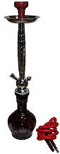 Стеклянный кальян Huka бордовый