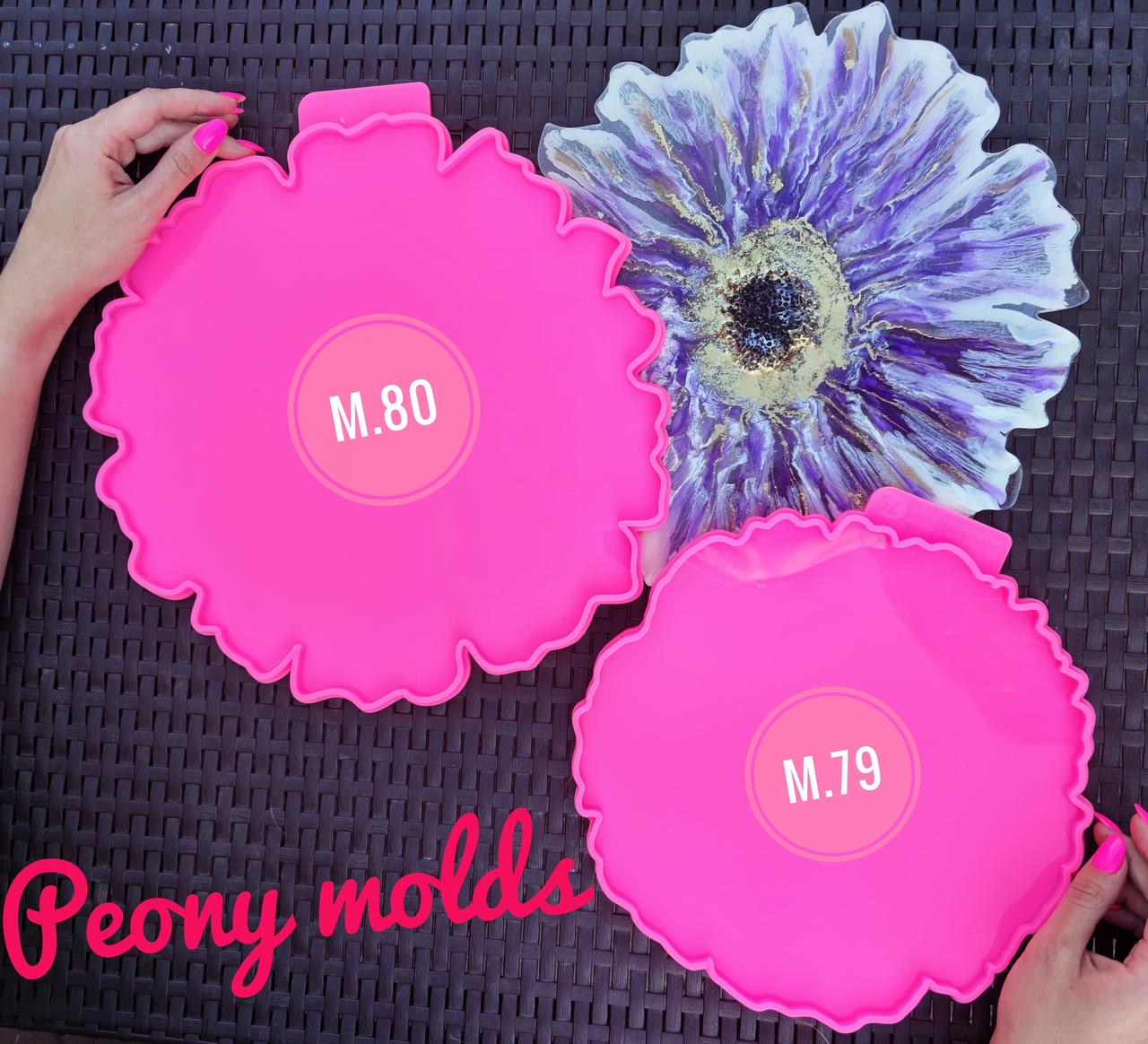 Молди для стійки, м. 79 та 80, від на вибір. Квіткова серія великих молдів. 1 шт., на вибір: м. 80