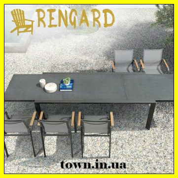 Обідній скляний стіл Rona Rengard 340Х100Х75. Стіл для вулиці,для тераси,для дому,для кухні