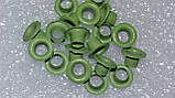 Люверс для ляльок, салатовий. №17. Діаметр капелюшка 6 мм. Діаметр ніжки 3 мм., фото 2