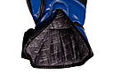 Боксерські рукавиці PowerPlay 3017 Сині карбон 14 унцій, фото 4