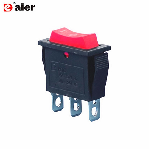 Перемикач KCD3-103 ON-OFF-ON (3pin) червоний Daier
