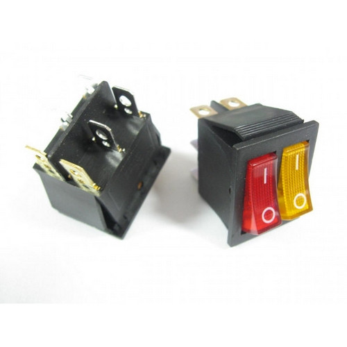 Перемикач KCD2-2101N ON-OFF (6 pin) R+Y Daier