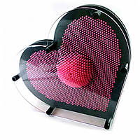 Пинарт "Серце" малиновий (22,5х20х4,5 см)