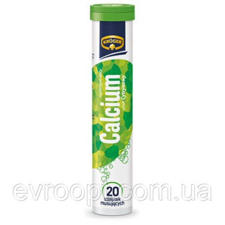 Шипучі таблетки-вітаміни Kruger Calcium, фото 1