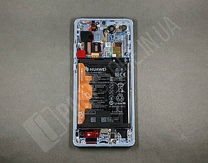 Дисплей Huawei P30 Pro Breathing Crystal (02352PGH) сервісний оригінал у складі з рамкою, акб і датчиками, фото 4