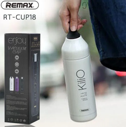 Термос Remax RT-CUP18 Jogger чорний, фото 2