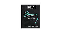 Склад для брів InLei (BROW LIFT1, BROW LOCK2, BROW BOMBER3) у саше по 1.5 мл, Броу бомбер, In Lei BROW LIFT1, 1.5