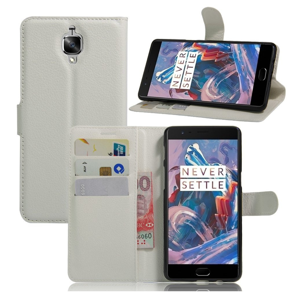 Чохол-книжка Litchie Wallet для OnePlus 3 / 3T Білий, фото 1