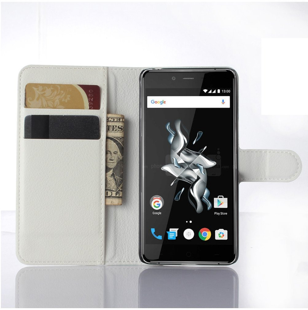 Чохол-книжка Litchie Wallet для OnePlus X Білий, фото 1