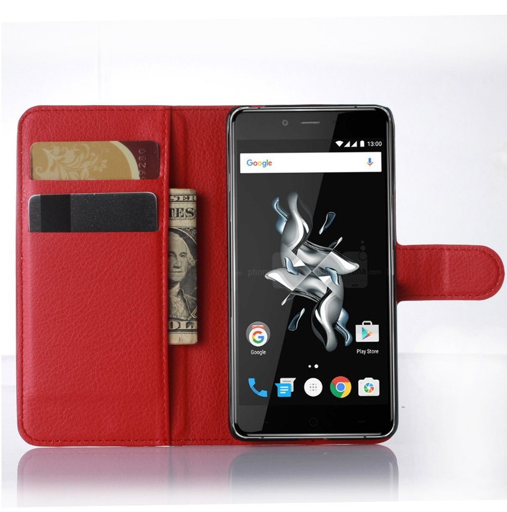Чохол-книжка Litchie Wallet для OnePlus X Червоний, фото 1