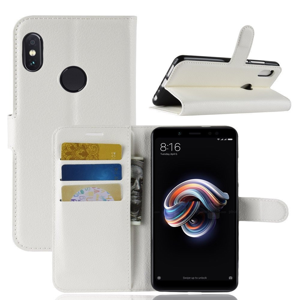 Чохол-книжка Litchie Wallet для Xiaomi Redmi Note 5 Білий, фото 1