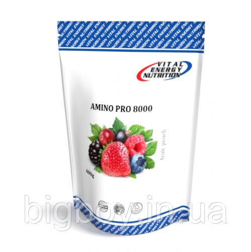 Vital Energy Nutrition Amino Pro 8000 400 g — (Амінокислоти + BCAA + Glutamine + Vitamins)