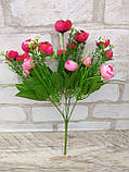 Троянди в букетиках - інтер'єрні квіти, 5 гілочок 35см, фото 10