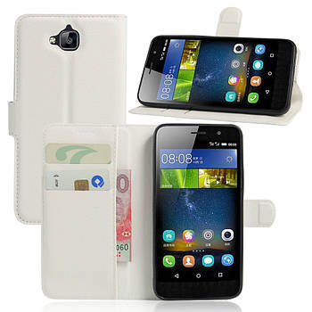 Чохол-книжка Litchie Wallet для Huawei Y6 Pro Білий