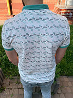 Мужское стильное поло (футболка) / зигзаги