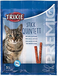 Ласощі для котів з лососем і фореллюTRIXIE Premio, 4 шт по 5г