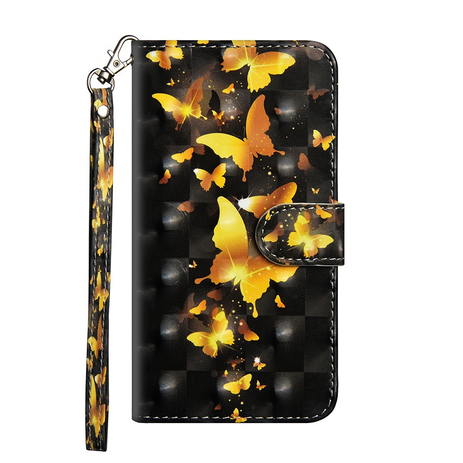 Чохол-книжка Color Book для Samsung Galaxy A60 / M40 Золоті метелики