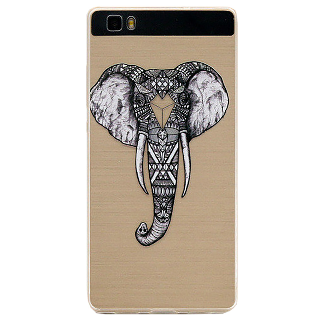 Чохол з малюнком Printed Silicone для Huawei P8 Lite (2016) Слон, фото 1