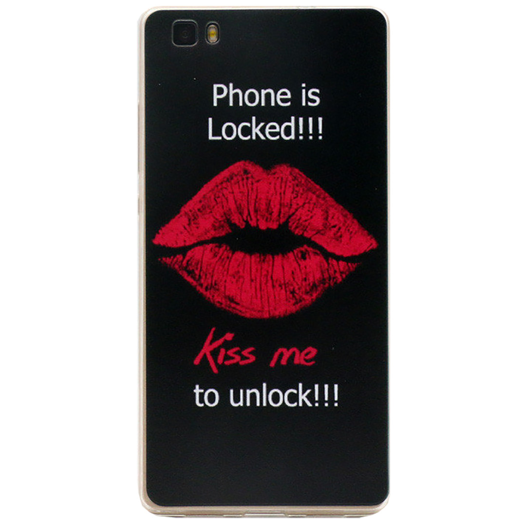 Чохол з малюнком Printed Silicone для Huawei P8 Lite (2016) Kiss Me, фото 1