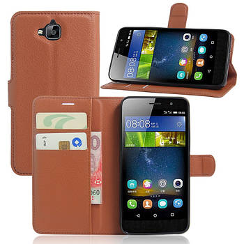 Чохол-книжка Litchie Wallet для Huawei Y6 Pro Коричневий