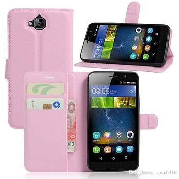 Чохол-книжка Litchie Wallet для Huawei Y6 Pro Світло-рожевий